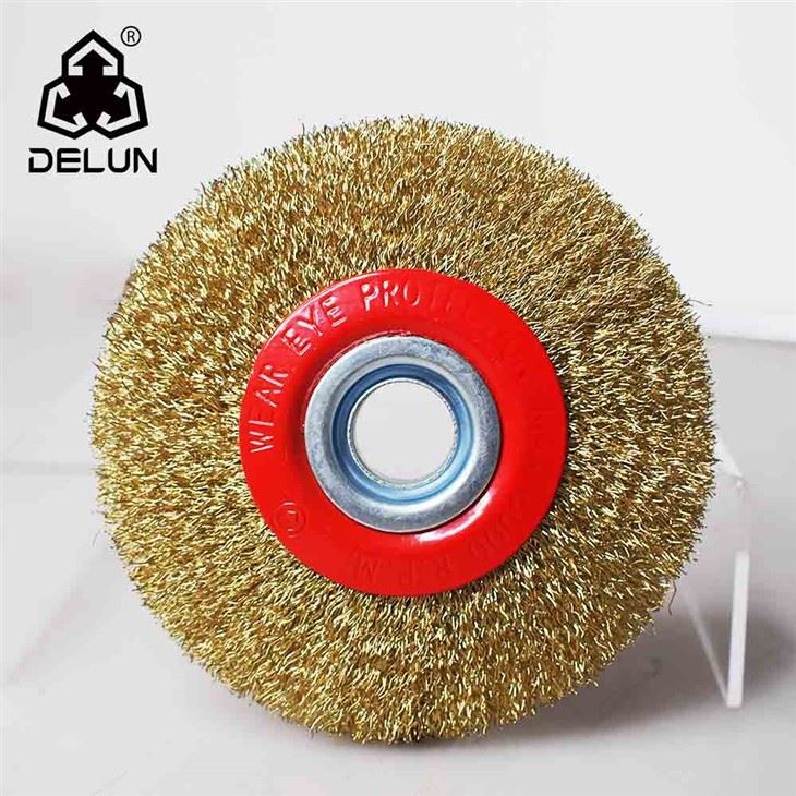 Crimped Flat Steel Wire Wheel Wheel Scuab